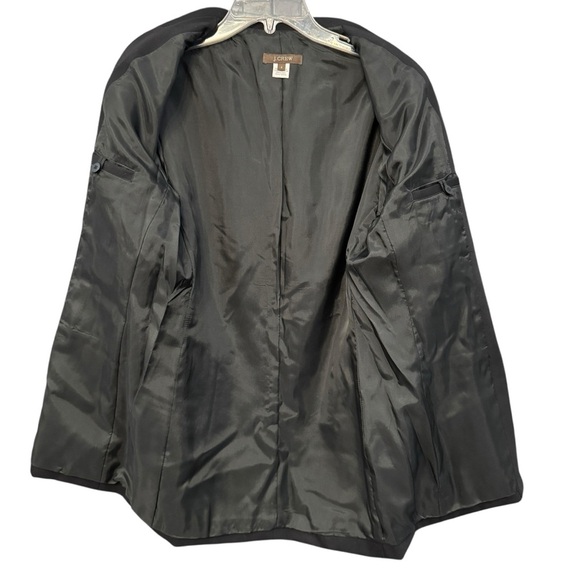 J.Crew Black Wool Blazer Women’s Size 4 Double Breasted Jacket Made in Japan - Picture 2 of 9